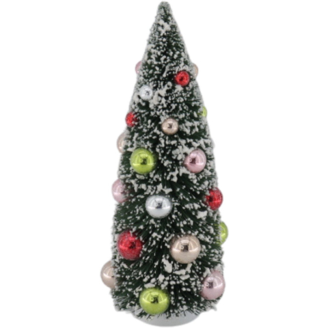 House Vitamin Christmas decoration -christmas tree with colored balls sisal /polysterene -