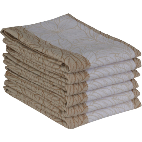 DoubleDry Luxe theedoeken set 6 stuks 50x70 cm 100% katoen hoge