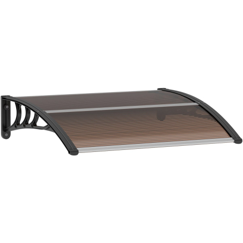 4goodz Deurluifel afdak 75x100 cm overkapping polycarbonaat -