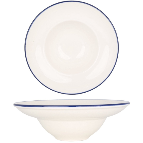Bonna Diepbord linea blue porselein 23 cm (1070cc) set van 6