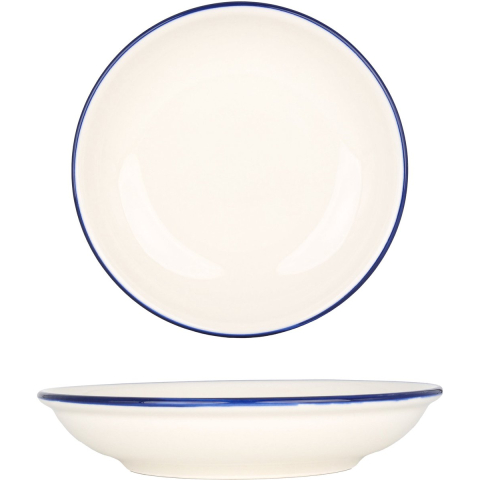 Bonna Serveerschaal linea blue porselein 20 cm (500cc) set van 2