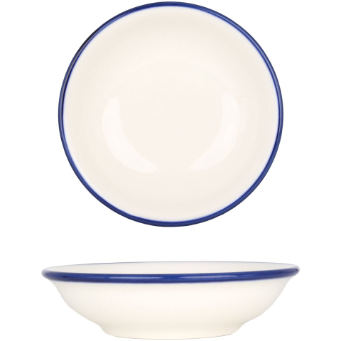 Bonna Serveerschaal linea blue porselein 15 cm (330cc) set van 2