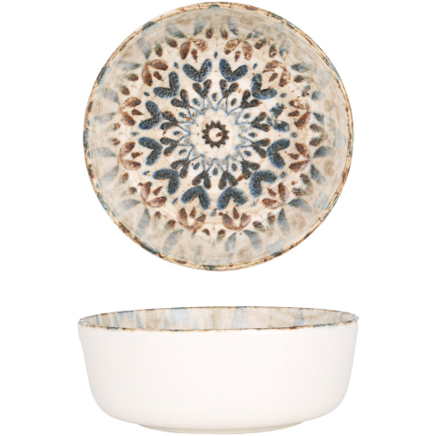 Rinart Kommetje aztec porselein 13 cm (430cc) set van 6