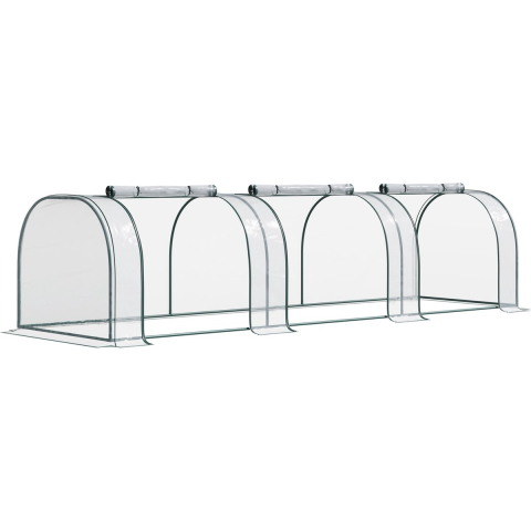 4goodz Kweekkas met raam 350x100x80 cm foliekas