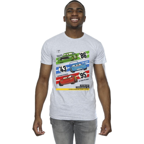 Li-cense Disney heren cars piston cup kampioenen t-shirt