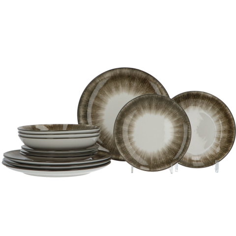 Luzzo ® sofi serviesset 4 persoons 12-delig porselein -