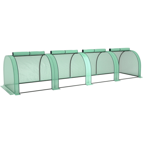 4goodz Kweekkas met raam 395x100x80 cm foliekas