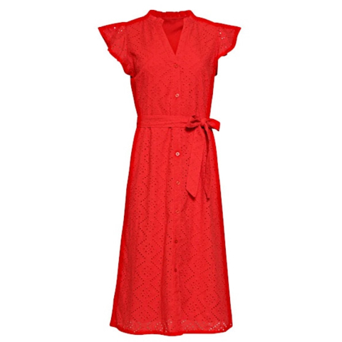 Smashed Lemon Jurk 26135 red