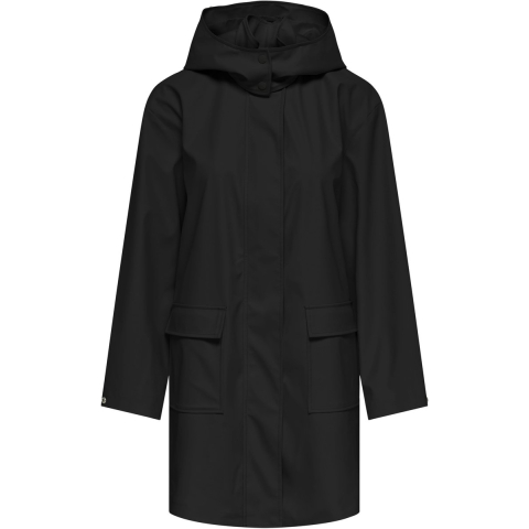 Jacqueline de Yong Rosemary raincoat Zwart