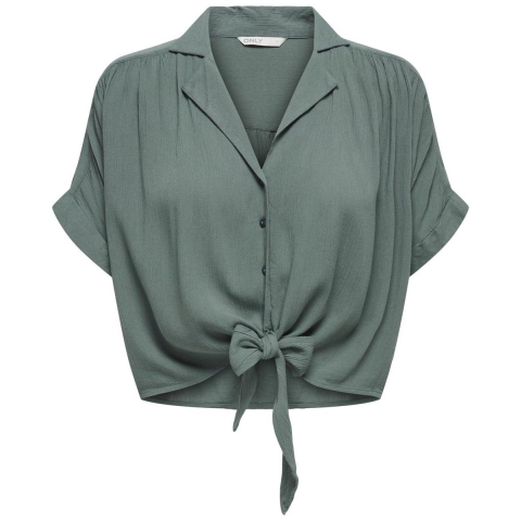 Only Onlpaula life s/s tie shirt wvn noo