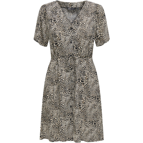 Only onlevida s/s short dress wvn noos 15237382 pumice