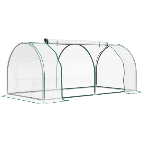 4goodz Foliekas staal pvc 200 x 100 x 80 cm -