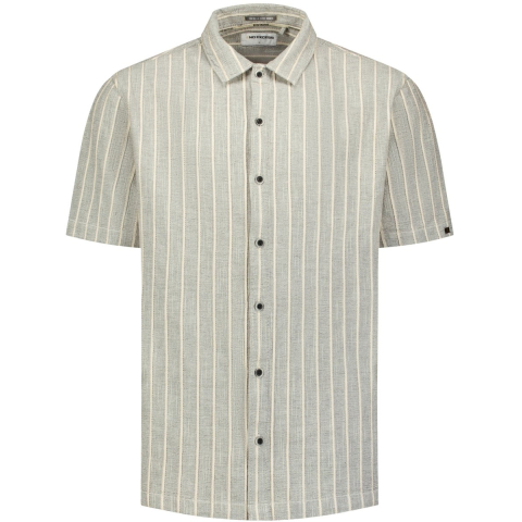 No Excess Shirt short sleeve fancy striped sand