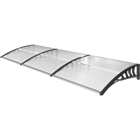 4goodz Deurluifel afdak 90x295 cm overkapping polycarbonaat -