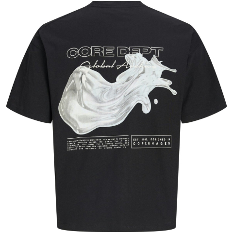 Jack & Jones Heren chrome backprint t-shirt jcobiarritz