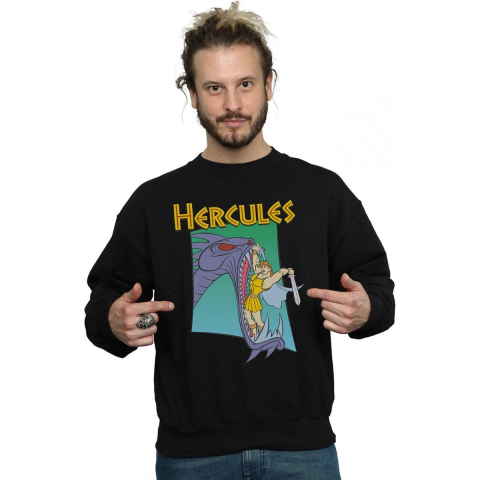 Disney Heren Hercules Hydra Fight Sweatshirt (Zwart)