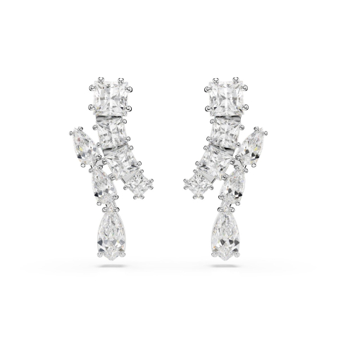 Swarovski 'Matrix' Dames Oorhangers van Basismetalen met Dangle - Zilver 5700418