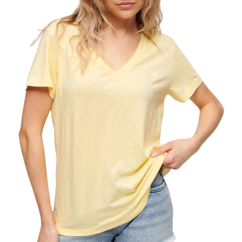Superdry dames T-shirt met slub-print en reliëf