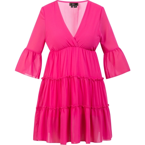 faina mini-jurk met ruches