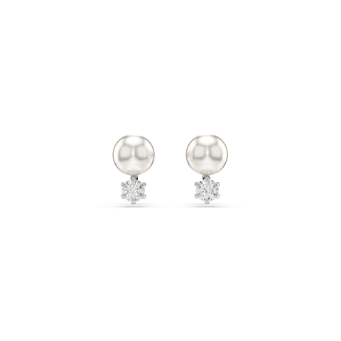 Swarovski 'Matrix' Dames Stud Oorbellen van Basismetalen - Zilver 5694225