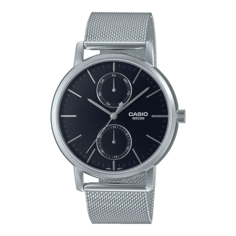 Casio Casio Collectie Heren Zilveren Horloge MTP-B310M-1AVEF