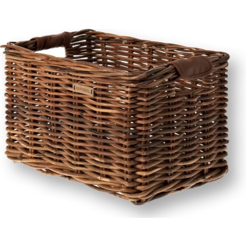 Basil Dorset Fietsmand M - Voor - Rotan - Bruin - Medium