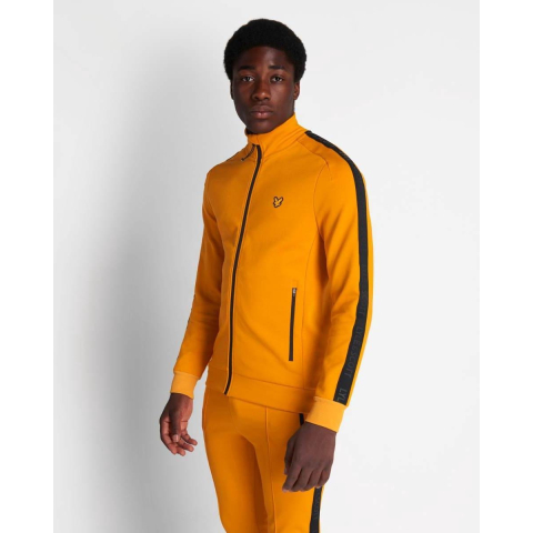 Lyle & Scott Tape Heren Geel Track Jacket
