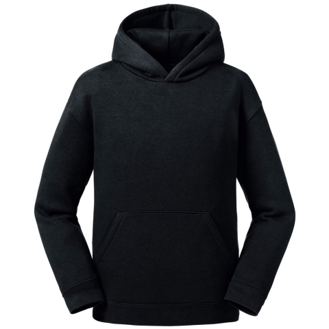 Russell Kinderen/kinderen Authentieke Sweatshirt met kap (Zwart)