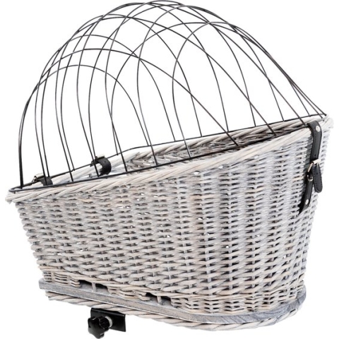 Trixie - Fietsmand - Bagagedrager - Met Rooster - Grijs - 55X35X49 CM