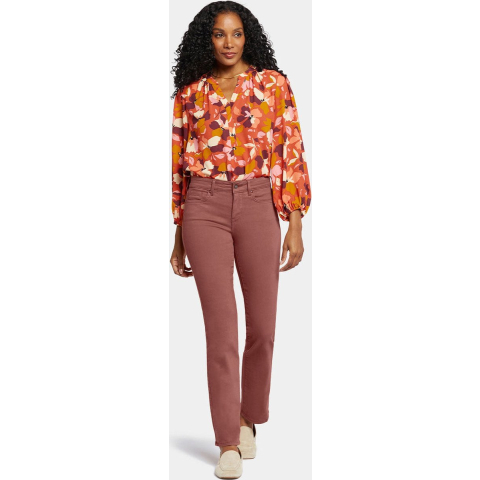Marilyn Straight Jeans Oranjebruin Gekleurde Denim | Ginger