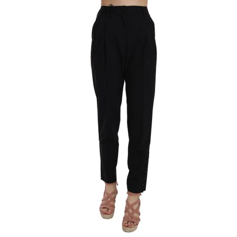 Dolce & Gabbana Korte geplooide broek met knopen voor dames