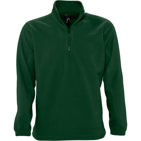 SOLS Ness Unisex Zip Neck Anti-Pill Fleece Top (Bosgroen)
