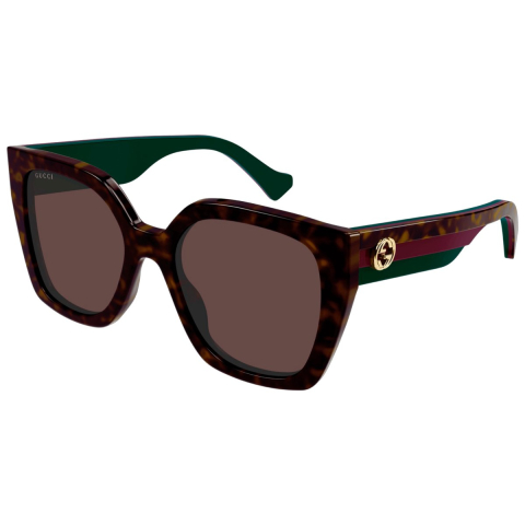 Gucci Square Dames Havana Bruin GG1300S