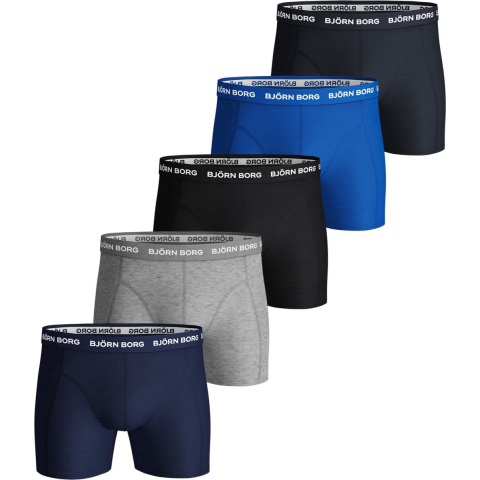 Björn Borg Onderbroeken 5-Pack Boxers Blue Mix Blauw