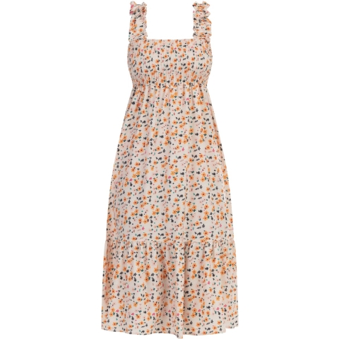 Mymo midi-jurk Dames Crème veelkleurig