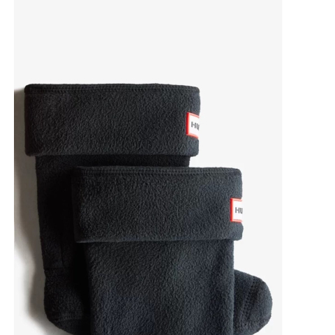Hunter gerecyclede kindersokken in zwart fleece