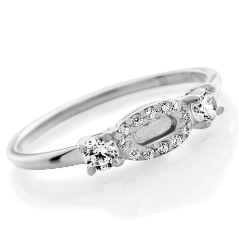 Orphelia 'Lily' Dames 925 Zilveren Ring - Zilver ZR-7582