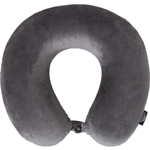 Trespass Memow Memory Foam Reiskussen voor de Hals van het Geheugen (Grijs)