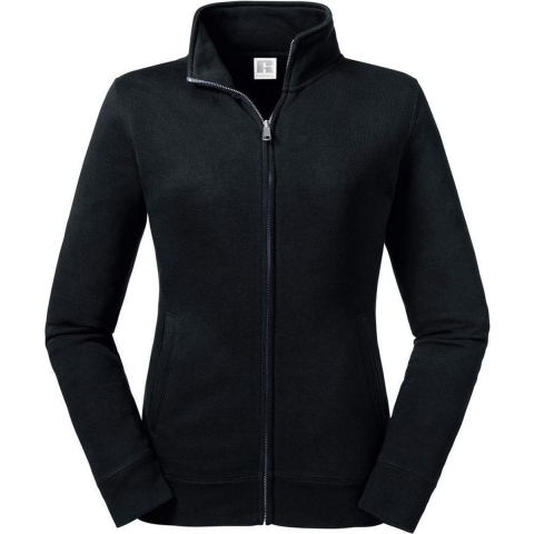Russell Dames/dames Authentieke Sweat Jacket (Zwart)