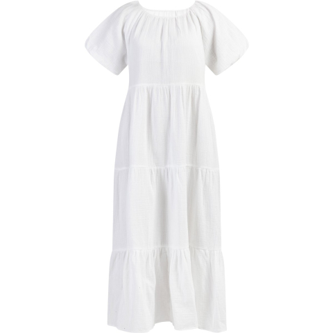 Dreimaster Maxi jurk Dames wit