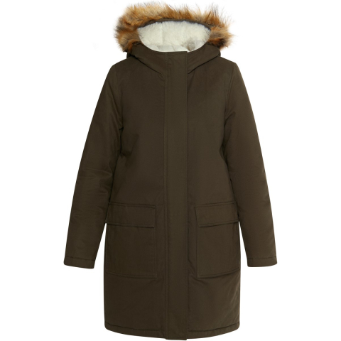 Dreimaster Winter parka Dames donkere olijf