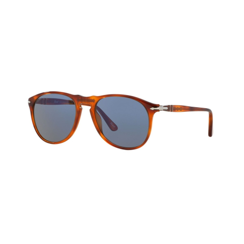 PERSOL Zonnebril 9649 96/56 Terrië Di Siena Schildpad Blauw