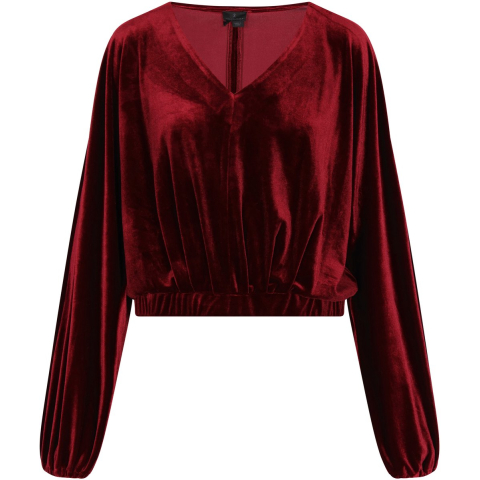 Dreimaster Blouse Dames donkerrood
