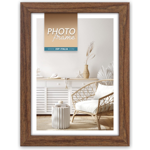 Zep Vivan 8 fotolijst 20x30 cm bruin hout met glas
