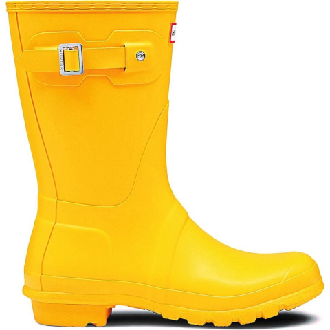 Hunter Original Short Wellington Boots Rubberen Damesgele Regenlaarzen
