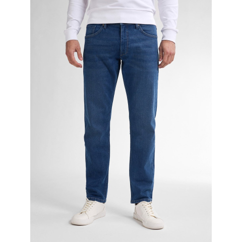 Petrol Industries - Heren Tallis Tapered Fit Jeans Palmfront - Blauw