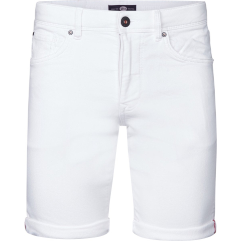 Petrol Industries - Heren Jackson Gekleurde Denim Short Coconut - Wit