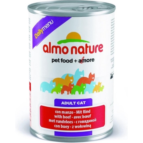 Almo Nature Daily Menu - Rund - Kattenvoer - 24 x 400 g
