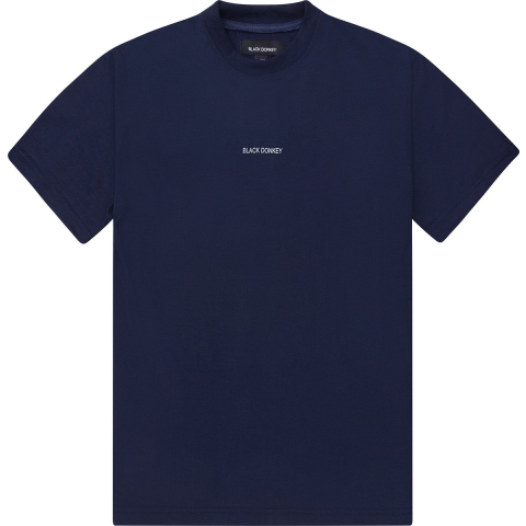 Black Donkey Zeus t-shirt i dark blue/white