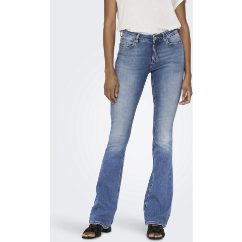 Only onlblush life mid flared dnm tai467 15245444 light blue denim